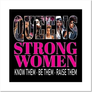 Queens Strong Women Know Them Be Them Raise Them African American Posters and Art